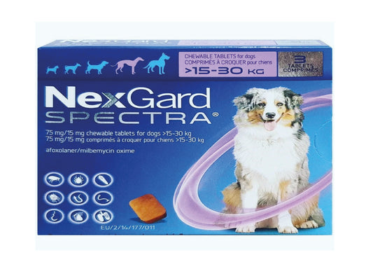 NEXGARD SPECTRA 15-30KG 1 TABLET