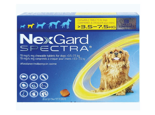 NEXGARD SPECTRA 3.5-7.5KG 1 TABLET