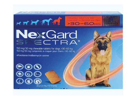 NEXGARD SPECTRA 30-60KG 1 TABLET
