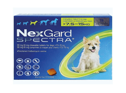 NEXGARD SPECTRA 7.5-15KG 1 TABLET