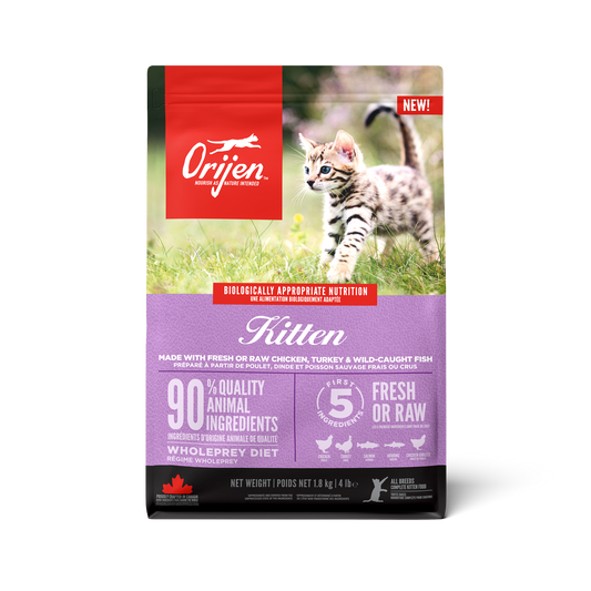 ORIJEN KITTEN CHICKEN ,TURKEY  & WILD CAUGHT FISH