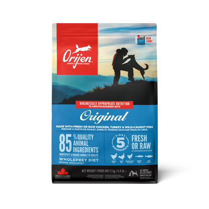 ORIJEN ORIGINAL ALL LIFE STAE CHICKEN ,TURKEY, & WILD CAUGHT FISH
