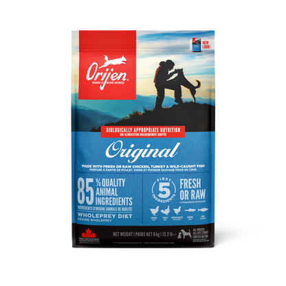 ORIJEN ORIGINAL ALL LIFE STAE CHICKEN ,TURKEY, & WILD CAUGHT FISH