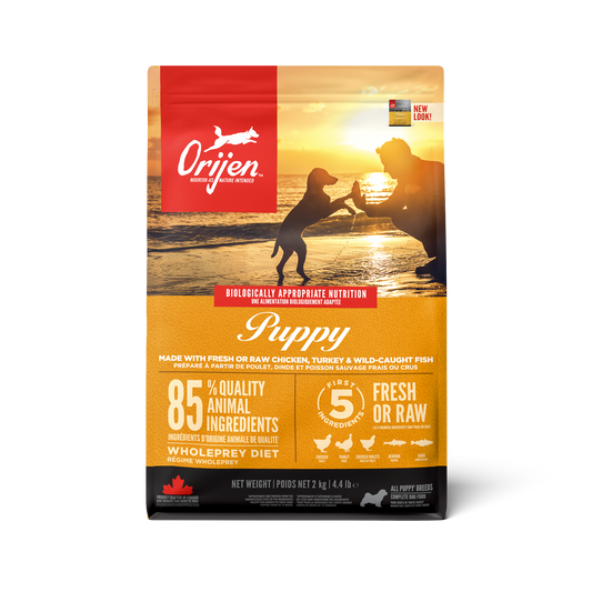 ORIJEN PUPPY FRESH RAW CHICKEN, TURKEY & WILD- CAUGHT FISH
