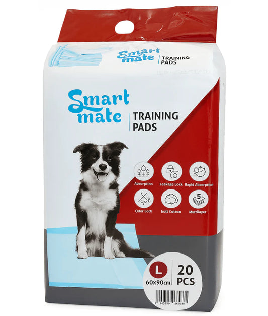 PUPPY TRAINING PADS WITH STICKERS ON CORNERS LARGE