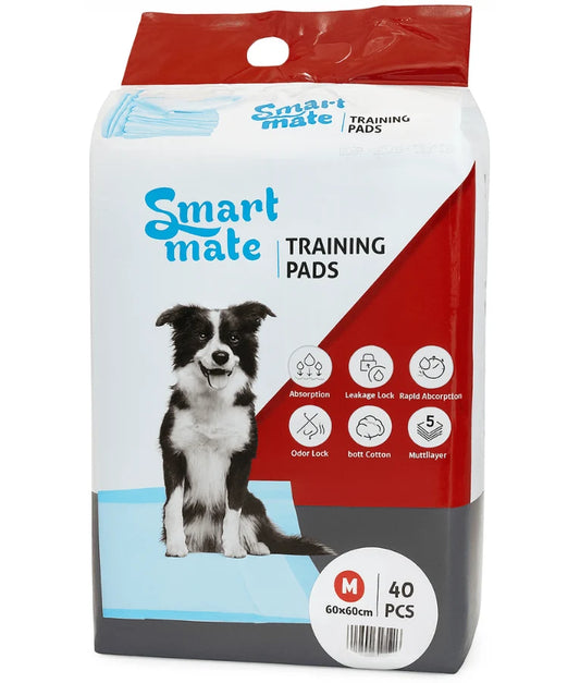 PUPPY TRAINING PADS WITH STICKERS ON CORNERS MEDIUM