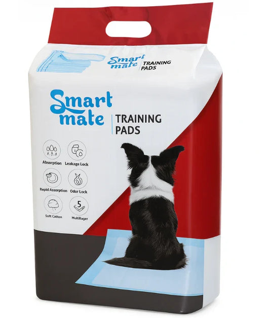 PUPPY TRAINING PADS WITH STICKERS ON CORNERS SMALL