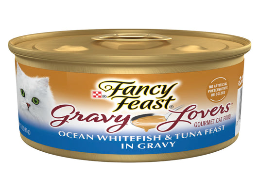 FANCY FEAST OCEAN WHITE FISH AND TUNA GRAVY ADULT
