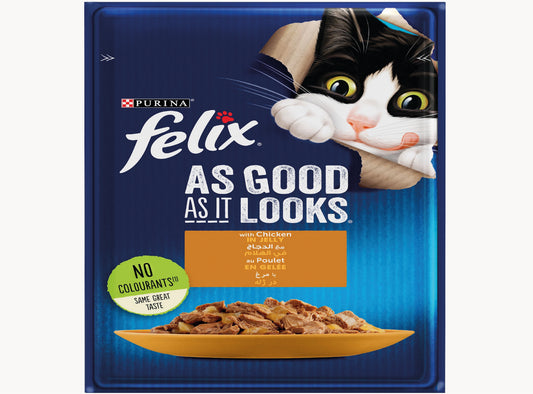 FELIX CHICKEN IN JELLY ADULT POUCH