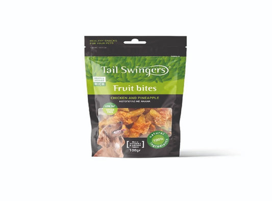 TAIL SWINGERS BITES PINEAPPLE AND CHICKEN