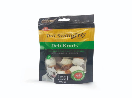 TAIL SWINGERS CHEW KNOT BONES WITH CHICKEN