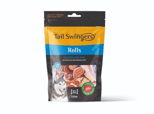 TAIL SWINGERS CHICKEN AND FISH ROLLS