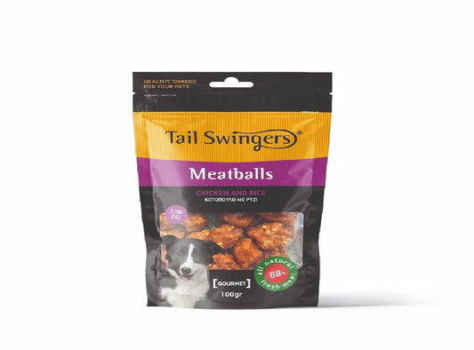 TAIL SWINGERS CHICKEN AND RICE MEATBALLS