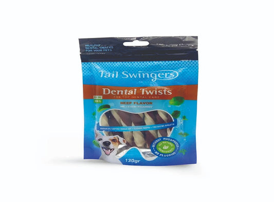 TAIL SWINGERS DENTAL TWIST ROLL BEEF SMALL BITES