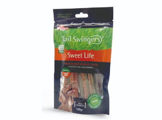 TAIL SWINGERS STRIPES SPINACH AND CHICKEN