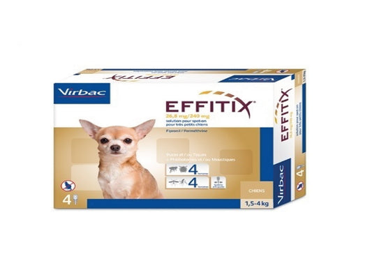 VIRBAC EFFITIX 1.5-4KG 1 PIPETTE