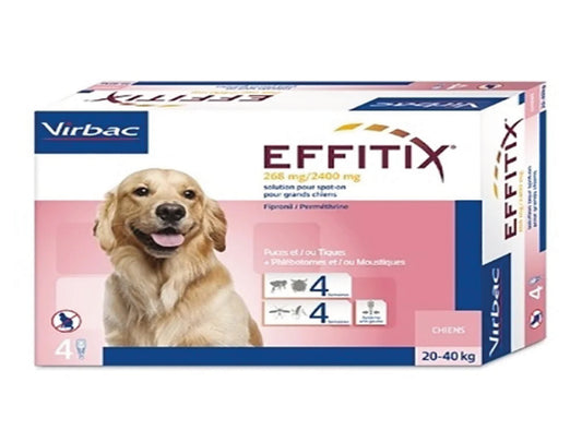 VIRBAC EFFITIX 20-40KG 1 PIPETTE