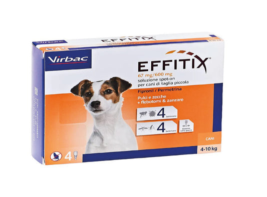 VIRBAC EFFITIX 4-10KG 1 PIPETTE