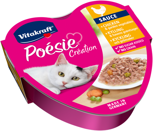 VITAKRAFT POESIE CHICKEN AND GARDEN VEGETABLES SAUCE