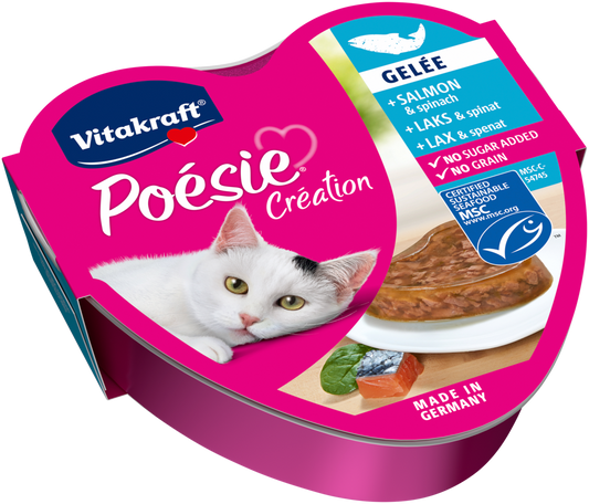 VITAKRAFT POESIE SALMON AND SPINACH GELEE