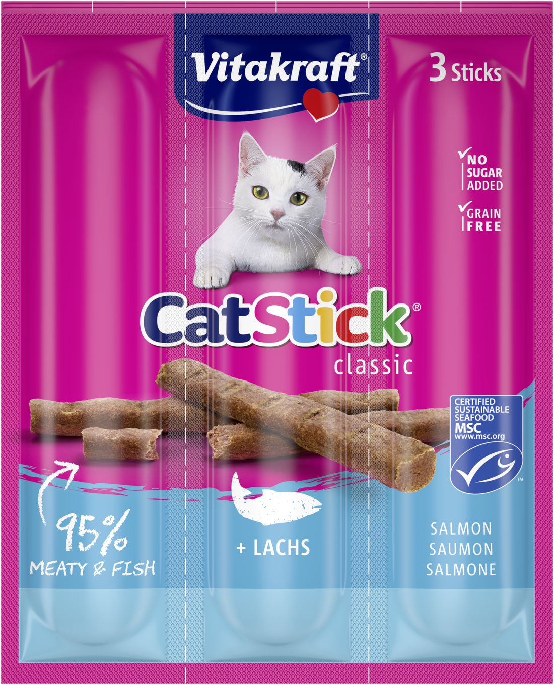 VITAKRAFT STICKS WITH SALMON
