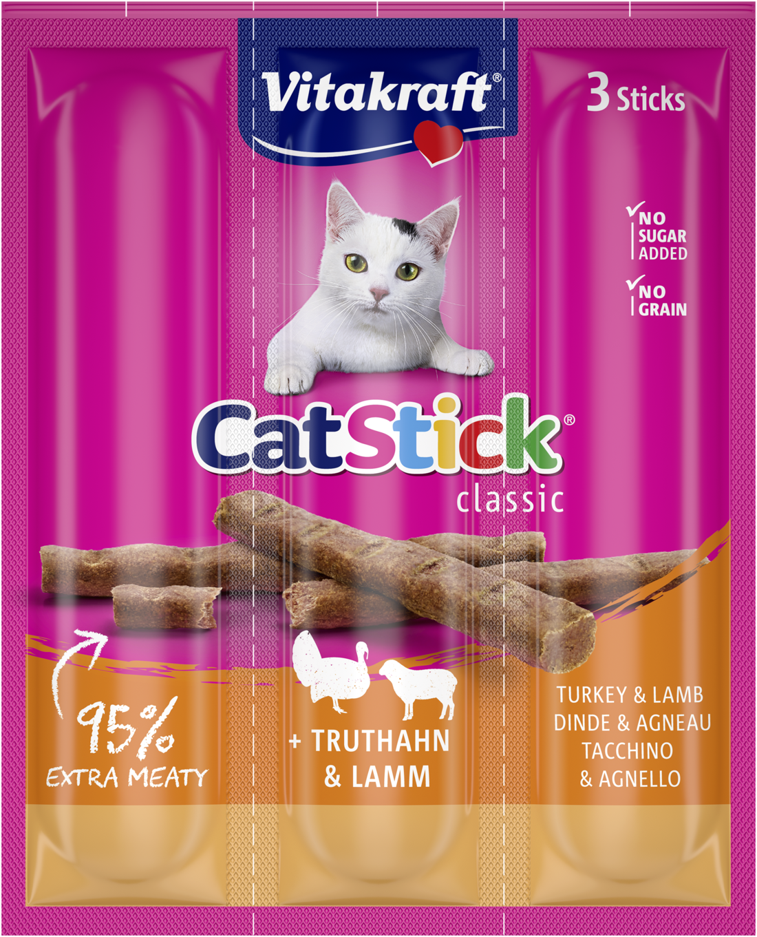 VITAKRAFT STICKS WITH TURKEY AND LAMB
