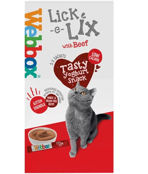 WEBBOX LICK-E-LIX BEEF 5 SACHETS