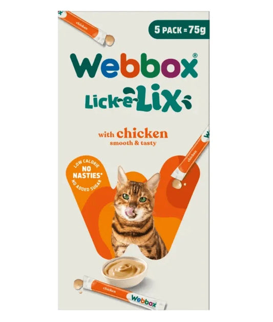 WEBBOX LICK-E-LIX CHICKEN 5 SACHETS