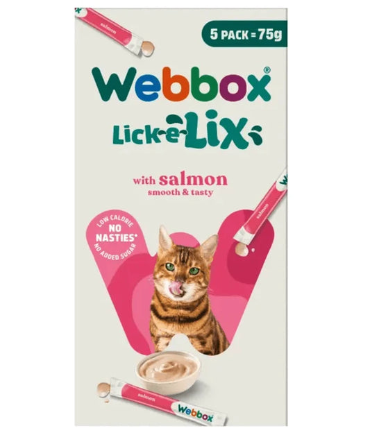 WEBBOX LICK-E-LIX SALMON 5 SACHETS
