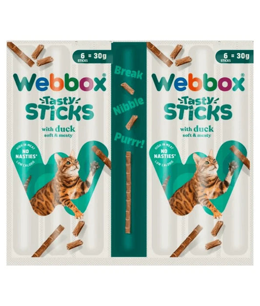 WEBBOX TASTY STICKS DUCK 6 STICKS