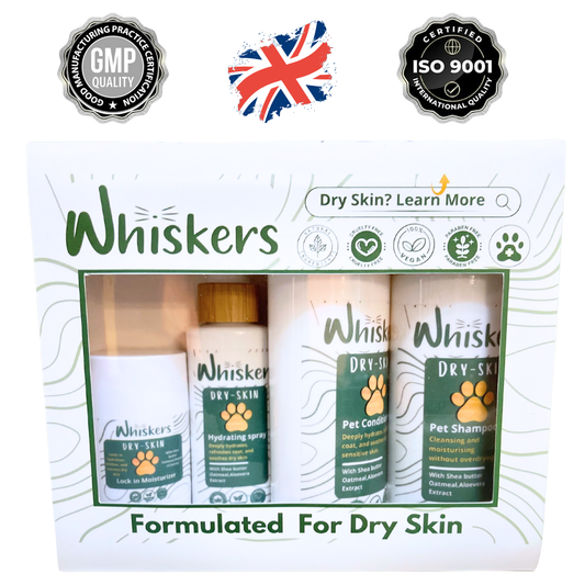 Whiskers Dry Skin Set For Dogs & Cats