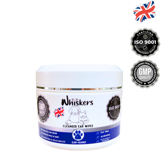 Whiskers Ear Cleanser Wipes For Dogs & Cats