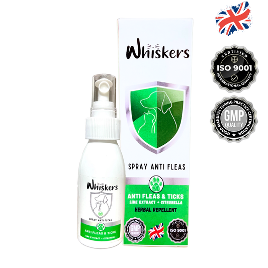 WHISKERS ANTI FLEA AND TICK SPRAY 100ML